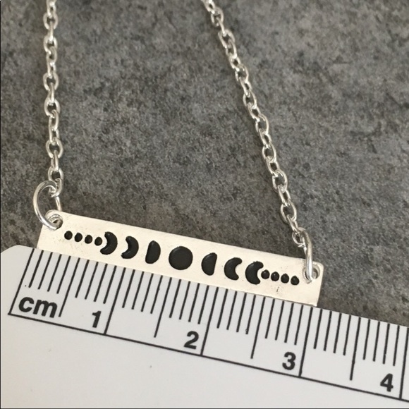 Moon Phase Necklace - Silver or Gold Toned - Picture 6 of 7